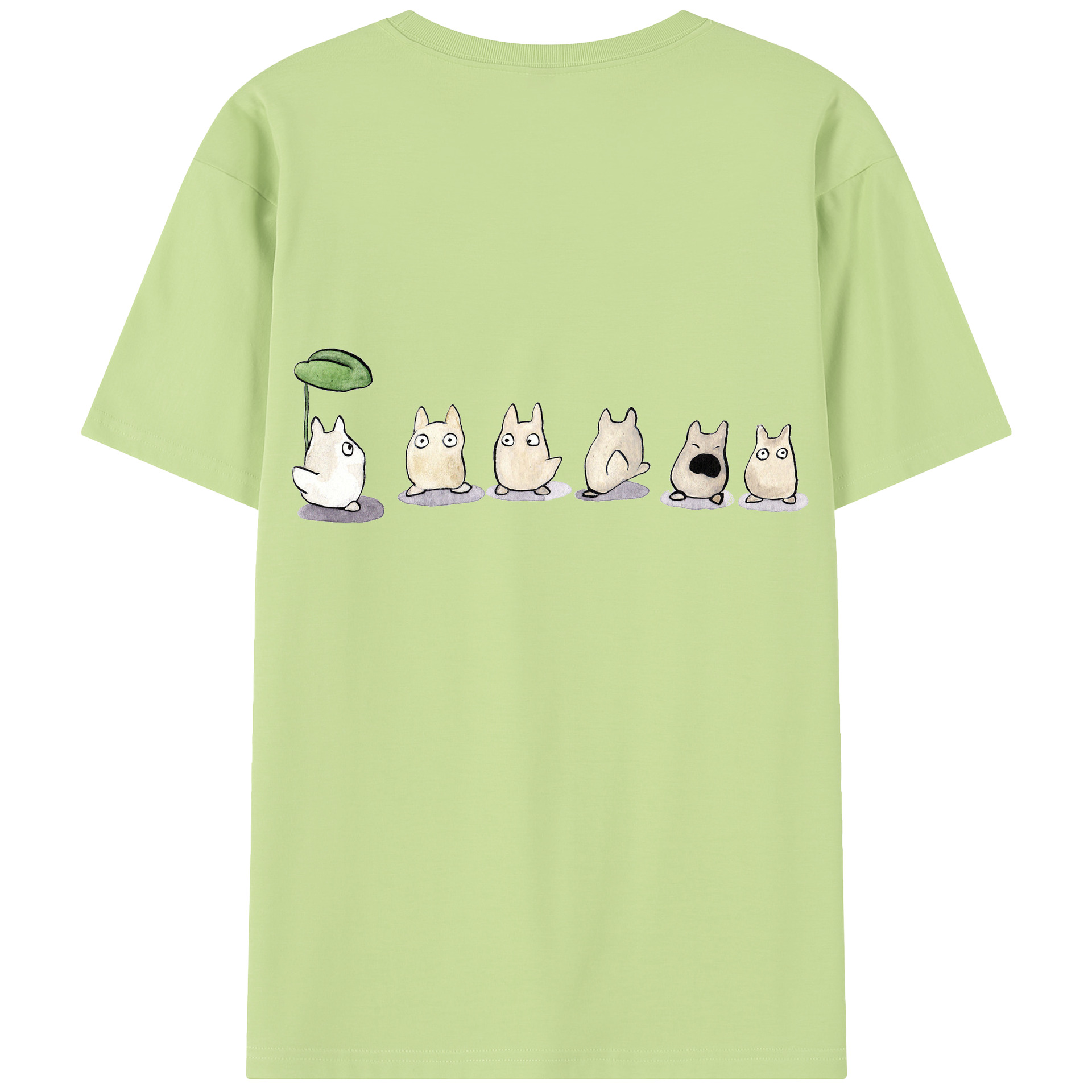 （画像用） となりのトトロ 草壁メイ 草壁サツキ My Neighbor Totoro Satsuki Kusakabe Mei Kusakabe 綿100％半袖Tシャツ（背面プリント）